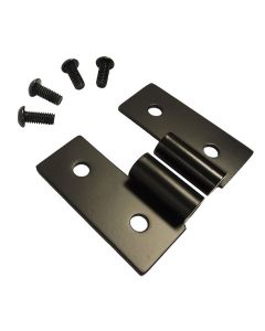 Crown Automotive RT34092 Black Stainless Steel Lower Door Hinge Bracket Set for 55-06 Jeep CJ Series, Wrangler YJ & TJ