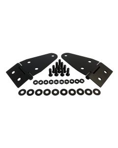 Crown Automotive RT34095 Black Stainless Steel Hood Hinge Set for 55-95 Jeep CJ Series & Wrangler YJ