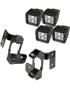 RUR A-PILLAR DUAL SQ LED MNT KIT GL JK