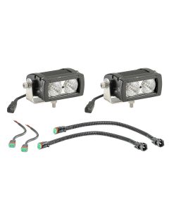 QUAD 4IN LED BAR FLOOD 97-04 W/FAC HARN 97109 1033