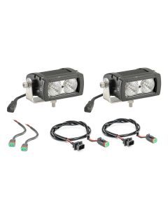 QUAD 4IN LED BAR FLOOD W/ HARN 10-18 JK 97109 1047