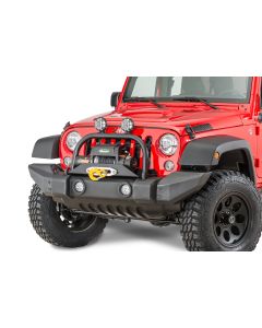 Rock Hard 4X4 RH-5013 Over Rider Hoop with Light Tabs for 07-18 Jeep Wrangler JK with Rock Hard Winch Mount