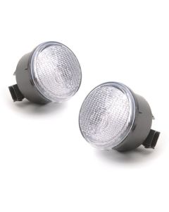 Crown Automotive RT28029 Clear Parking Lamps with Amber Bulbs for 07-13 Jeep Wrangler JK