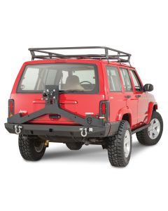 JCR ADVENTURE TIRE CARRIER BLACK XJ
