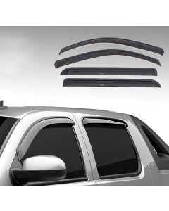 Black Horse Off Road 140340 Rain Guards in Smoke for 18-23 Jeep Wrangler JL & Gladiator JT