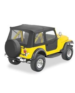 SUPERTOP W/2-PIECE DOORS CJ7 BLCK DENIM 51598-15