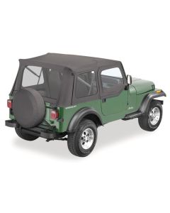 Bestop Supertop Soft Top with Soft Upper Doors for 87-95 Jeep Wrangler YJ