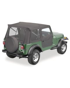Bestop  Supertop Soft Top with 2-Piece Doors for 80-95 Jeep CJ7 & Wrangler YJ
