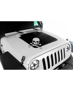 Rugged Ridge 12300.13 Vinyl Skull Hood Black Out for 07-18 Jeep Wrangler JK