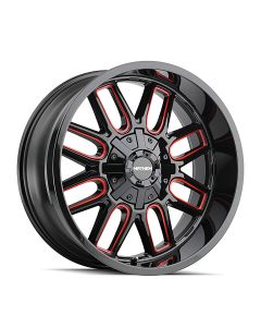 MAYHEM COGENT 8107 BLACK W/ PRISM RED 20X10 5-127/5-139.7 -19MM 87.1MM