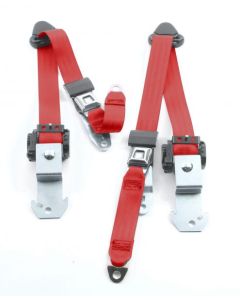 3 POINT BELTS 84-96 2DR XJ RED       849