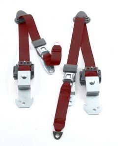 3 POINT BELTS 84-96 2DR XJ RED WINE  849