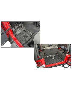 Quadratec  Front & Cargo Floor Liners for 76-95 Jeep CJ & Wrangler YJ