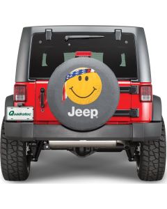 82212306 - TIRE COVER SMILEY BANDANA JEEP LOGO BLK
