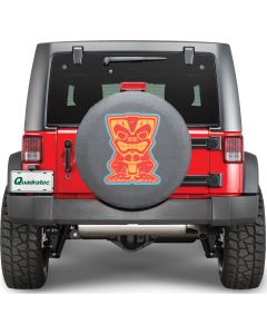 82212318 - TIRE COVER TIKI MAN LOGO BLACK DENIM