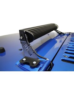 ROCKHARD 4X4 HOOD MONT LIGHT BRACKET JK