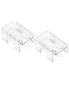 QUA 4IN RECT LED LIGHT COVER PAIR CLEAR 97109 1320