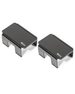 QUA 4IN RECT LED LIGHT COVER PAIR BLACK 97109 1322