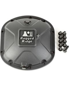 Rugged Ridge 16595.13 Boulder Aluminum Differential Cover in Black for Dana 30 Axle Assemblies