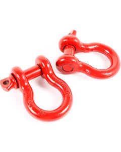 Rugged Ridge 11235.13 7/8" D-Rings with 1" Diameter Pins in Red 