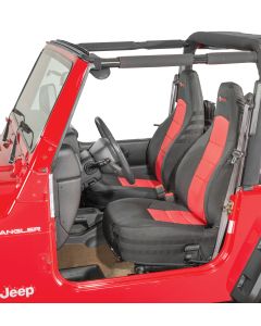 BARTACT SUPER SEAT CVRS FR 97-02 TJ RED