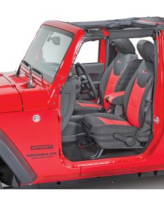 BARTACT SUPER SEAT CVRS FR 13-UP JK RED