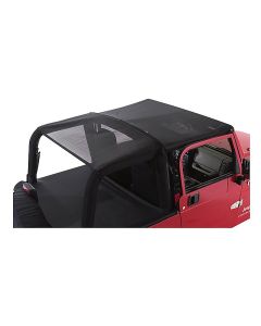COMBO BEACH TOPPER BLK MESH JK