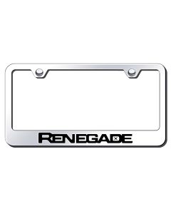 Automotive Gold  Laser Etched Renegade Logo License Plate Frame 