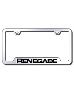 Automotive Gold  Laser Etched Cut-Out Renegade Logo License Plate Frame 