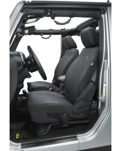 SEAT COVERS 13-UP JK FRONT PAIR BLK DIA