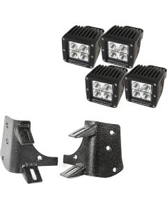 RUR A-PILLAR DUAL SQ LIGHT KIT TJ