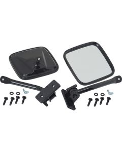 KEN EZ-DETACH MIRRORS BLK TEXT TJ JK