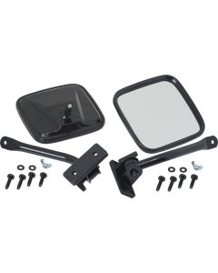 KEN EZ-DETACH MIRRORS BLK TEXT TJ JK