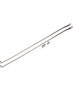 Kentrol 30529 Polished Stainless Steel Strut Rod Kit for 97-06 Jeep Wrangler TJ & Unlimited