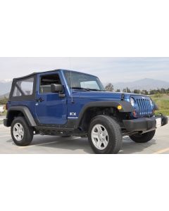 Poison Spyder 17-08-200P1 Steel Brawler Rocker in SpyderShell Armor Coat for 07-18 Jeep Wrangler Unlimited JK