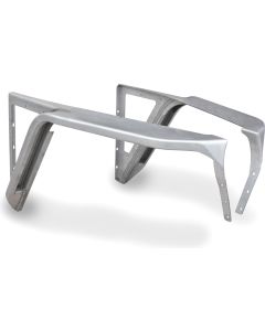 Poison Spyder 14-02-093 3" Tapered Front DeFenders XC Flares with Side Plates in Bare Steel for 97-06 Jeep Wrangler TJ & Unlimited