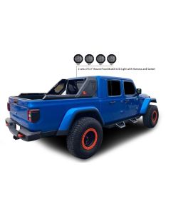 Black Horse Off Road  Vigor Roll Bar with 5.3" Round LED Lights for 20-24 Jeep Gladiator JT