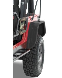 Warrior Products S7322-RAW Rear Tube Flares for 87-95 Jeep Wrangler YJ