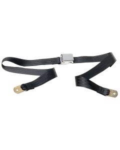 Seatbelt Solutions  2 Point Non-Retractable Lap Belt with Chrome Lift Lever Buckle