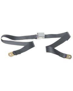 2POINT GRY LAPBELT NONRETRAC W/CHRM LFT