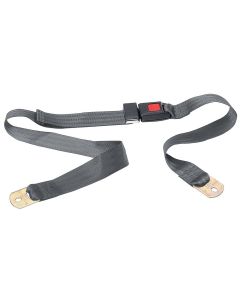 2POINT GRY LAPBELT NONRETRAC W/PUSH BTN