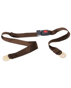 2POINT BRN LAPBELT NONRETRAC W/PUSH BTN