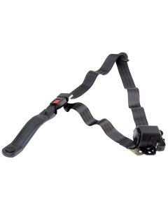 3POINT BLK LAPBELT RETRCTBL W/PSH BTTN W