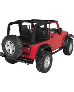 DOUBLE TUBE RECEIVER BUMPER BLACK 87-95 353-111