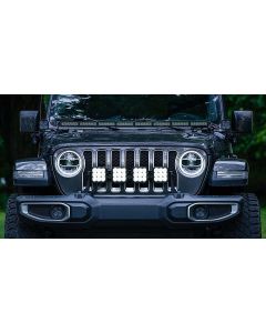 Diode Dynamics DD7268 SS5 4-Pod CrossLink Grille Lightbar Kit Pro White Combo for 18-22 Jeep Wrangler JL