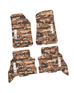 21-24 Jeep 4xe Front and RearTire Tread/Scorched Earth Scene w/ Willys Insert - Cyberflage w/ White Insert