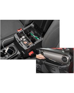 TACTIK  Center Console Storage Tray & Grab Bar Tray for 18-23 Jeep Wrangler JL and Gladiator JT