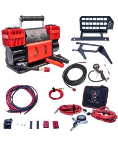 12V True Dual Portable Air Compressor Ultimate Bundle for Jeep JLU - Silver - ULT002SDK