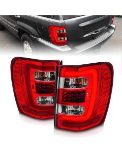 Anzo USA  LED Tail Lights with C Light Bar for 99-04 Jeep Grand Cherokee WJ