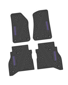 20-24 Jeep Gladiator Front and RearTire Tread/Scorched Earth Scene w/ Rubicon Insert - Black w/ Purple Insert
